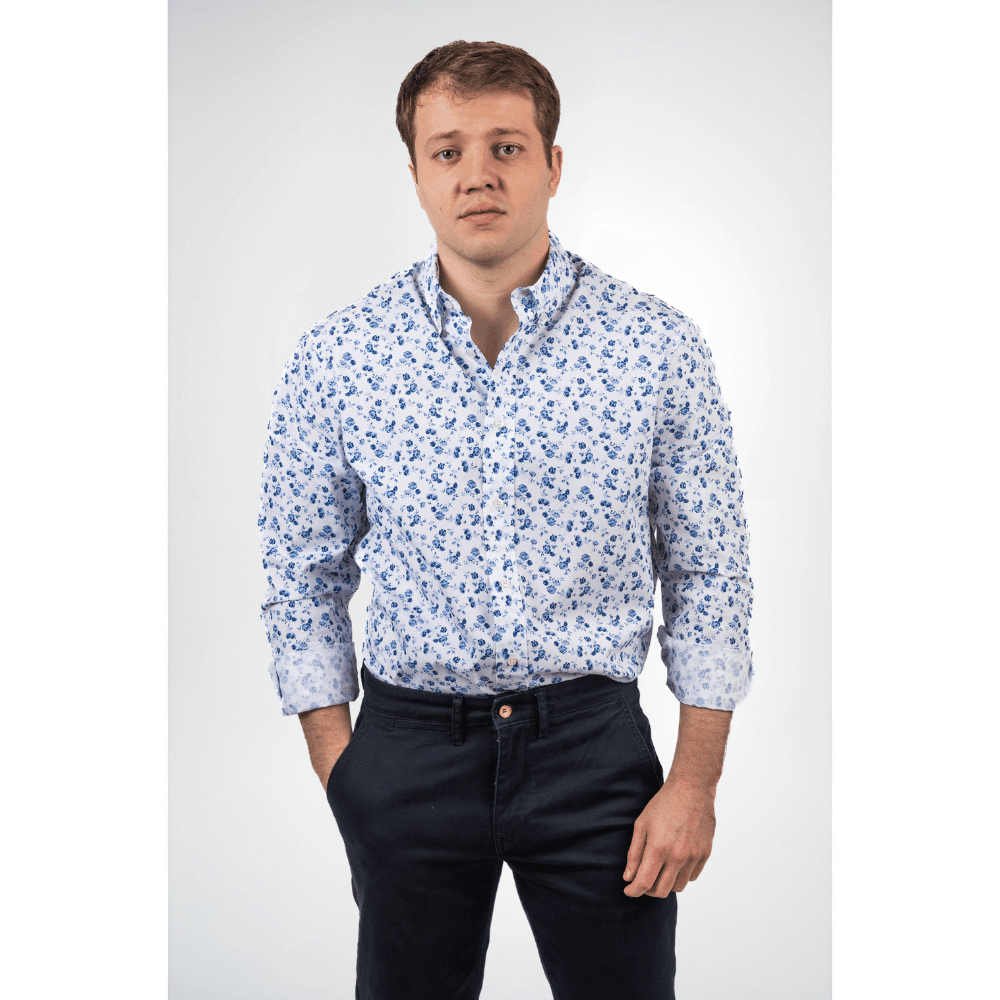 Chemise manches longues en tissu