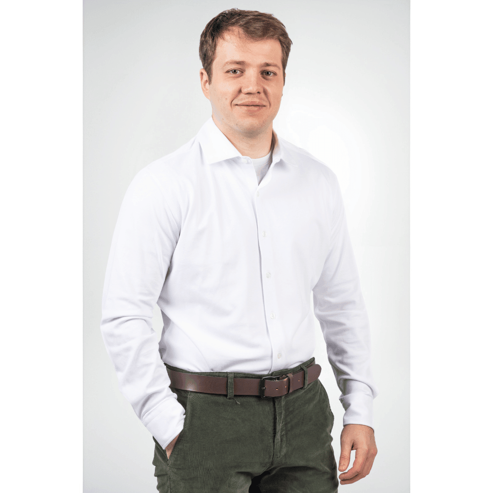Chemise Piqué de Coton Manches Longues