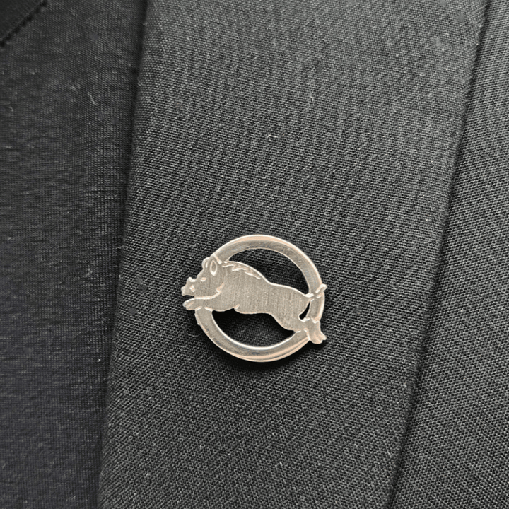 Broche - Sanglier APER dans son cercle