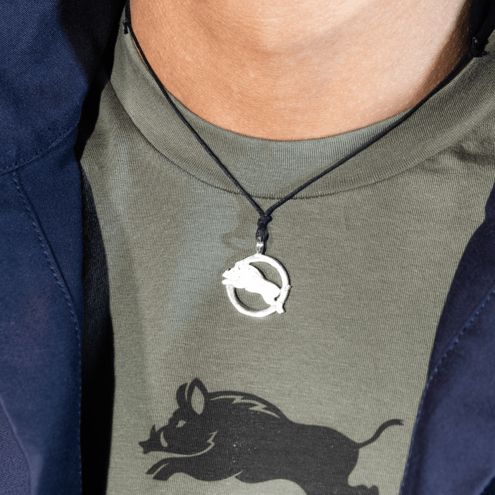 Pendentif - Sanglier APER dans son cercle